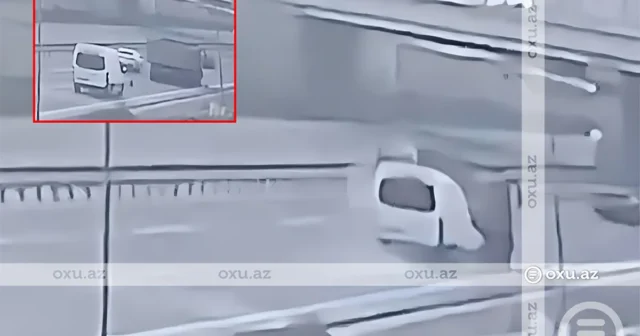 Yük maşınına çırpılan “Mercedes”in sürücüsü ÖLDÜ – HADİSƏ ANININ GÖRÜNTÜSÜ