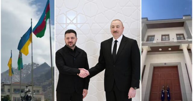 Zelenskinin Azərbaycana səfərindən GÖRÜNTÜLƏR – VİDEO