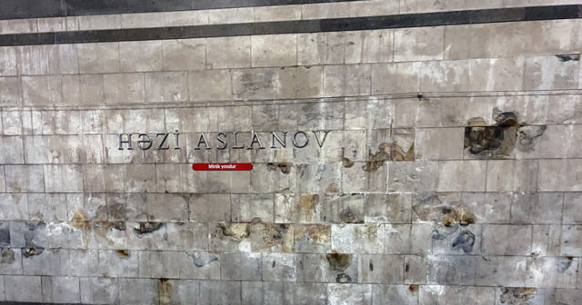 “Həzi Aslanov” stansiyasından dəhşətli görüntülər – FOTO