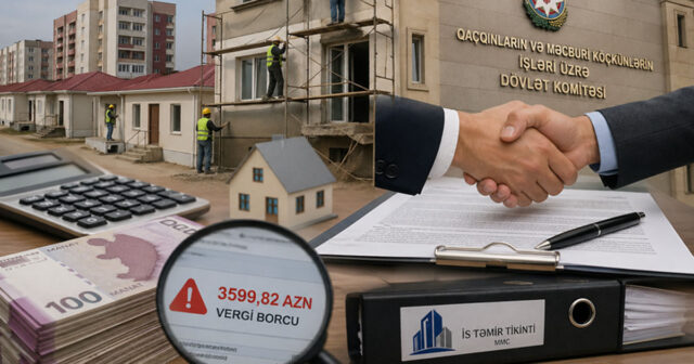 “Qaçqınkom”un idarəsindən vergi borcu olan şirkətə 447 min manatlıq sifariş