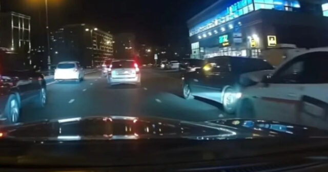 Bakıda sürücülər arasında gərginlik qəza ilə nəticələndi – VİDEO