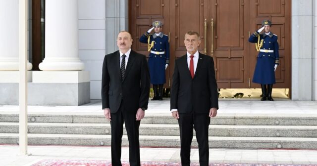 Qəbələdə Çexiyanın Baş nazirinin rəsmi qarşılanma mərasimi olub – FOTOLAR