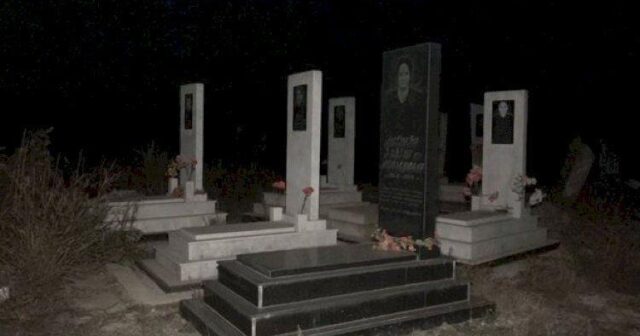 Qəbiristanlıqda kameraya görün nələr düşdü – FOTOlar