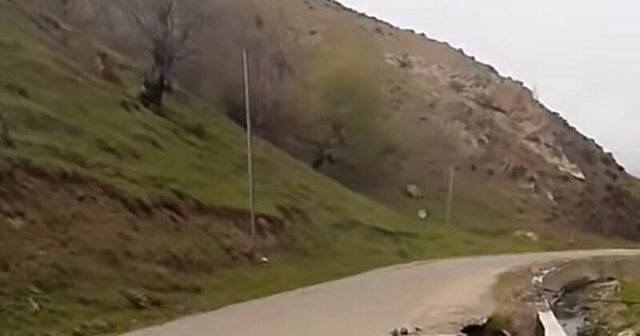 Bu yolda təhlükəli vəziyyət: hər an çökmə ola bilər – FOTO