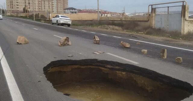 Masazırda yol niyə çökdü? – RƏSMİ AÇIQLAMA