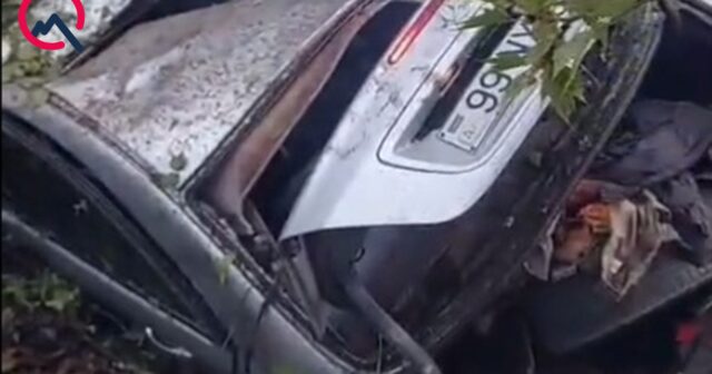 Hərbçilərin öldüyü qəzanın görüntüləri