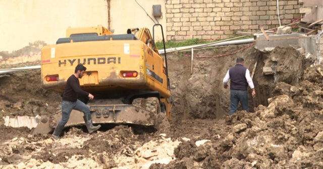 Masazırda tikinti aparanlar kommunal xətləri zədələyiblər – ŞİKAYƏT – VİDEO