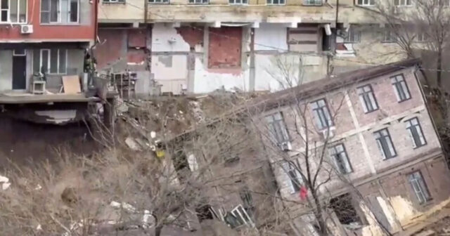 TƏCİLİ! Çoxmənzilli bina ÇÖKDÜ