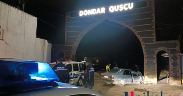 Tovuzda maşın divara çırpıldı – Xəsarət alanlar var (FOTO)