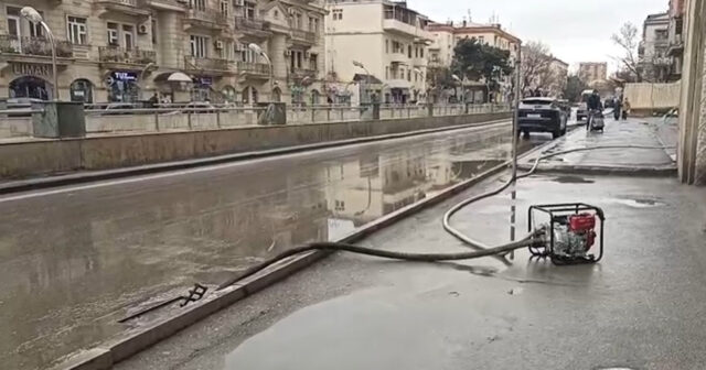 Nərimanovda tunelin ətrafındakı su kütləsi belə təmizləndi – Video