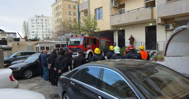 Yanğınsöndürən maşın həyətə girə bilmədi – FOTO – VİDEO