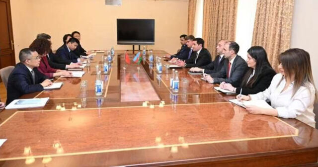 Hikmət Hacıyev çinli nazirlə görüşdü