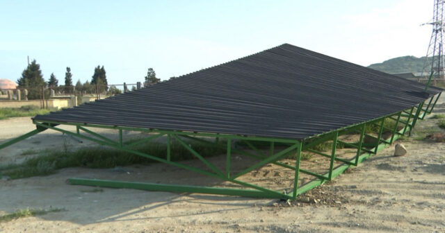 Yeni salınmış qəbiristanlıqda metal konstruksiyaları doğrayıb apardılar – VİDEO