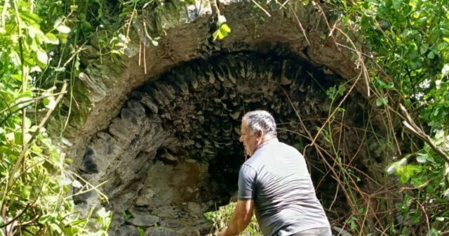 Balakəndə V-VII əsrlərə aid Alban məbədi olduğu ehtimal olunan abidə tapılıb