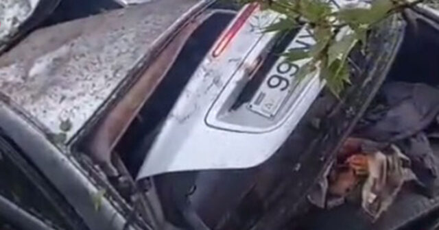 2 hərbçinin öldüyü qəzanın – Görüntüləri – VİDEO